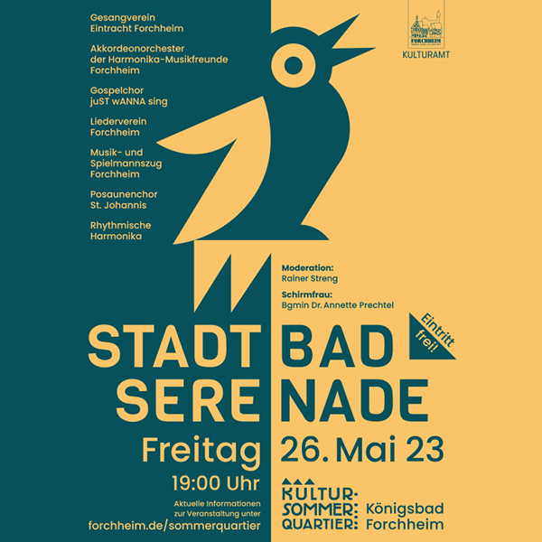 Grafikdesign aus Forchheim, Olli Lotz Design – Stadtbadserenade Forchheim